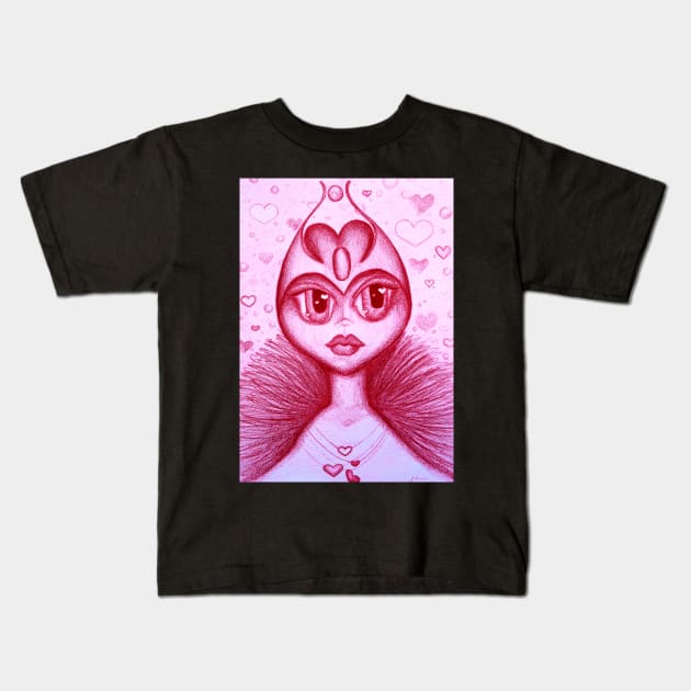 The Queen of Hearts Kids T-Shirt by 1Redbublppasswo